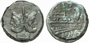 L.Plautius Hypsaeus, Atina, asse 194-190 a.C. Crw 134,2 Syd 333 Bab 3