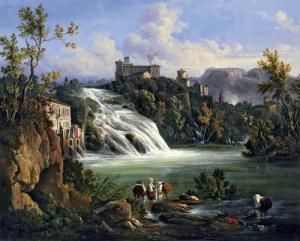 La cascata del Valcatoio, inizi 1800